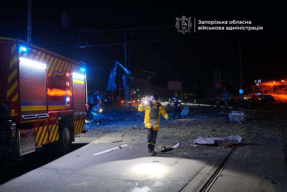 Росіяни атакували Запоріжжя дронами (відео, фото)