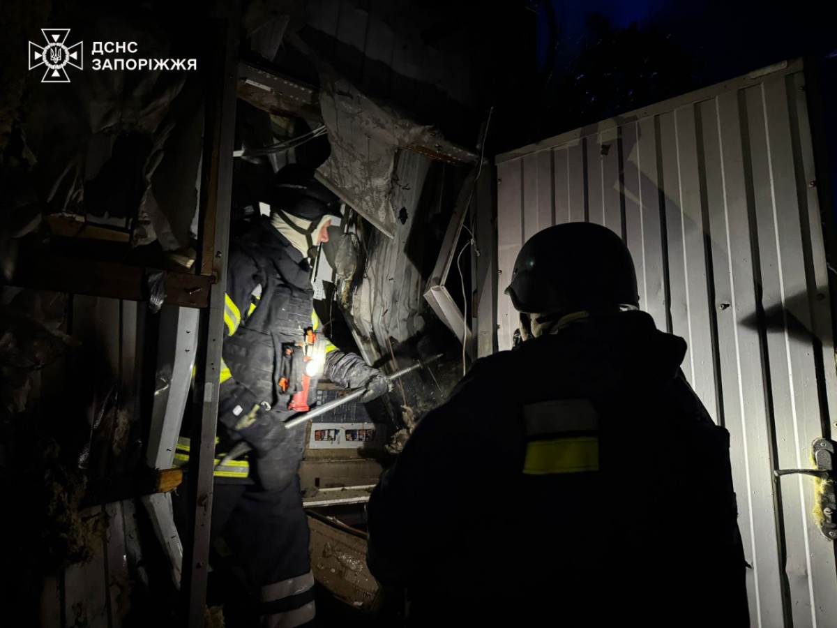 Росіяни атакували Запоріжжя дронами (відео, фото)