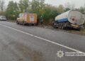 На Уманщині зіткнулися дві вантажівки