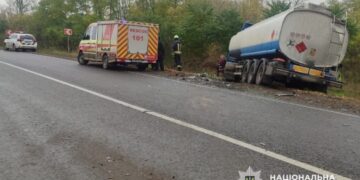 На Уманщині зіткнулися дві вантажівки