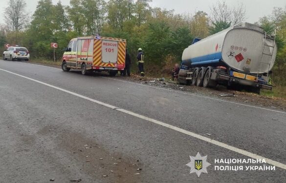 На Уманщині зіткнулися дві вантажівки
