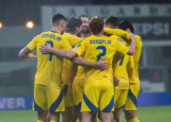 В матчі національної збірної України вчетверте в історії було забито вісім м’ячів