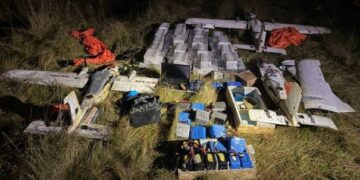 На Львівщині контрабандисти за допомогою дрона намагалися відправити за кордон майже 3 тисячі пачок сигарет