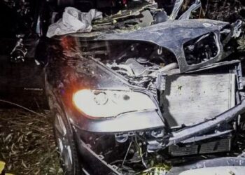 На Львівщині перекинувся BMW: травмовані чотири людини