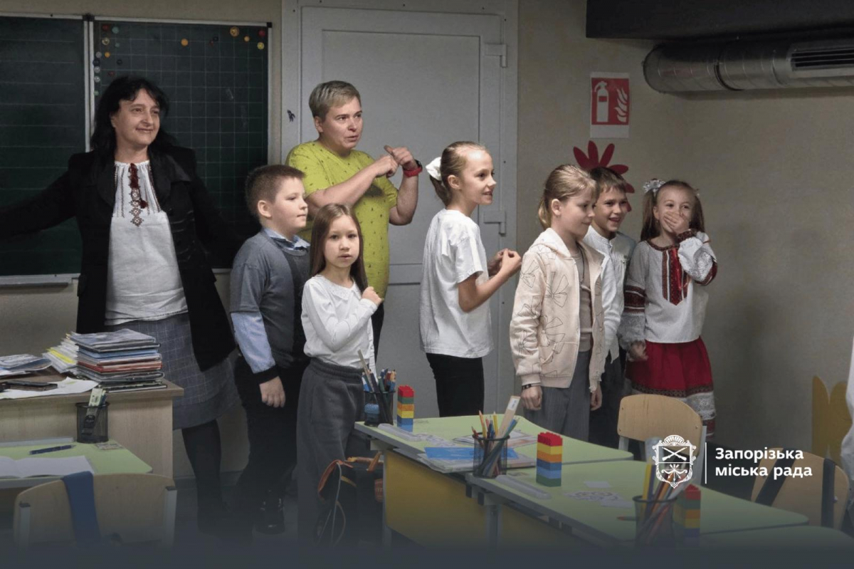 "Площа дозволяє проводити навіть уроки фізкультури" - в гімназії на Запоріжжі-Лівому з’явилось укриття (фото)