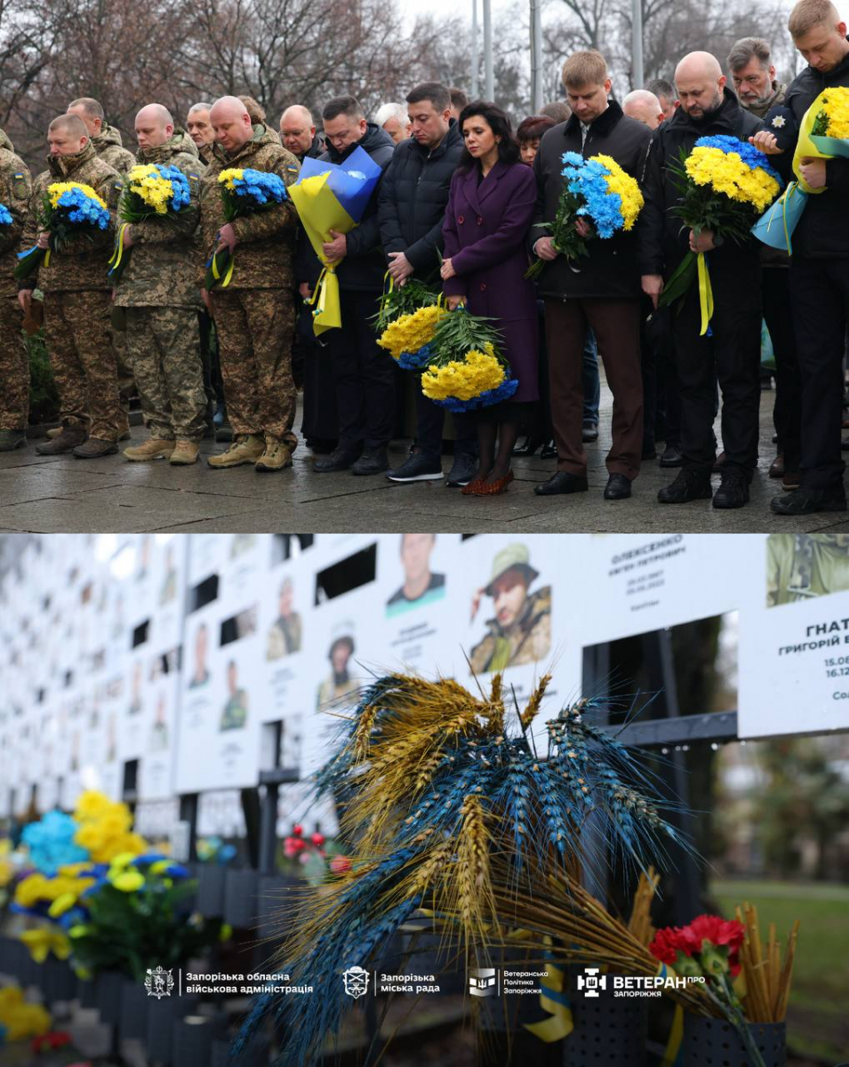 Обличчя Героїв: у Запоріжжі на Алеї пам’яті відкрили нові стенди з портретами полеглих на війні захисників (фото, відео)