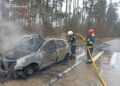 Згорів автомобіль: зайнявся під час руху трасою на Житомирщині | Журнал Житомира