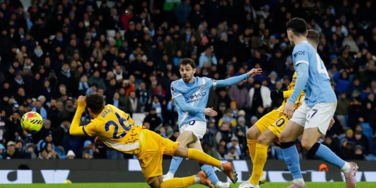 «Манчестер Сити» потерял баллы после ничьи с «Брайтоном»