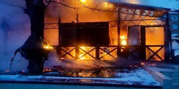 На Уманщині сталася пожежа в ресторані (ФОТО)