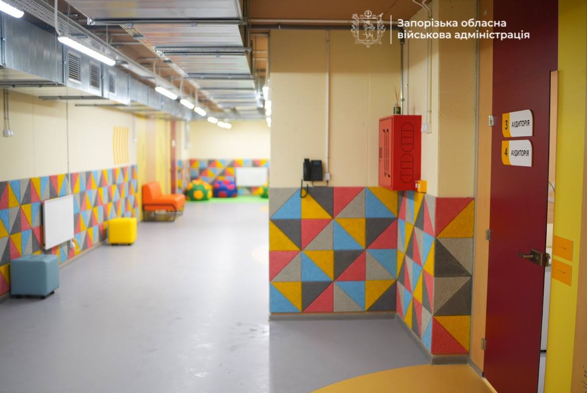 У Запорізькій області відкрили 18-ту підземну школу — як виглядає новий безпечний простір (фото, відео)
