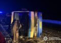 На Уманщині перекинувся автобус: 8 людей у лікарні