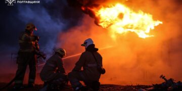Пожежу після удару дрону ліквідували на Полтавщині – ПОЛТАВА СЬОГОДНІ