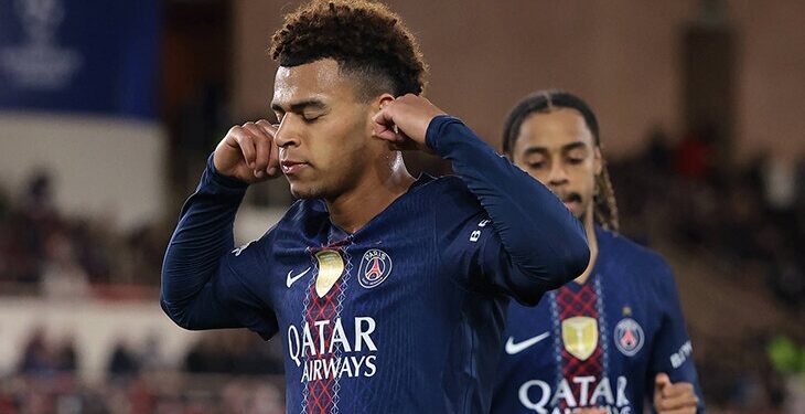 «ПСЖ» с камбэком забрал победу у «Монако» в первом матче плей-офф Лиги чемпионов