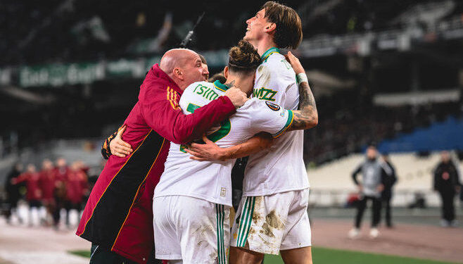 «Рома» в меньшинстве вышла в топ-8 плей-офф Лиги Европы