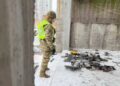 У Києві поліція вилучила нездетоновану частину дрона “Герань-2” у Дарницькому районі