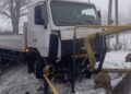 У селі на Звенигородщині вантажівка з’їхала в узбіччя та врізалася в газорозподільчий вузол