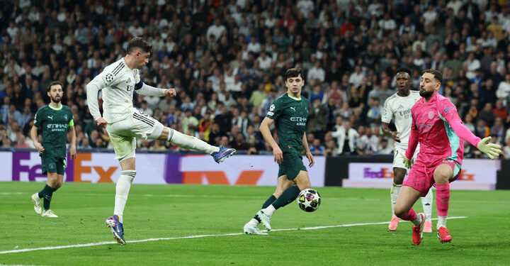 «Реал» крупно обыграл «Манчестер Сити» в 1-м матче 1/8 финала Лиги чемпионов