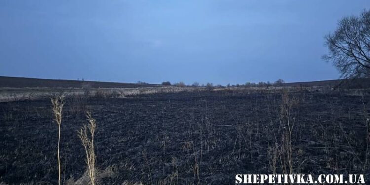 Трагедія на Шепетівщині: спалювання сухої трави призвело до загибелі людини —Хмельнитчина