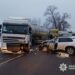 У Мошнах легковик виїхав на зустрічну смугу та врізався у вантажівку