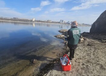 У Запоріжжі поверхня води в Дніпрі вкрилася райдужними смугами — екологи розпочали перевірку | Новости Запорожья