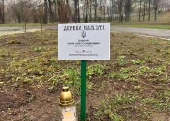 Біля Рівненського ліцею №11 висадили дерева у пам’ять про загиблих випускників