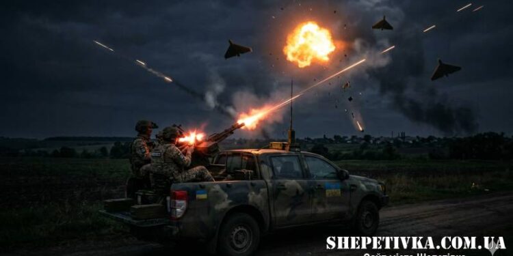 Минулої доби над Хмельниччиною була збито чи подавлено 31 ворожий БпЛА —Хмельнитчина