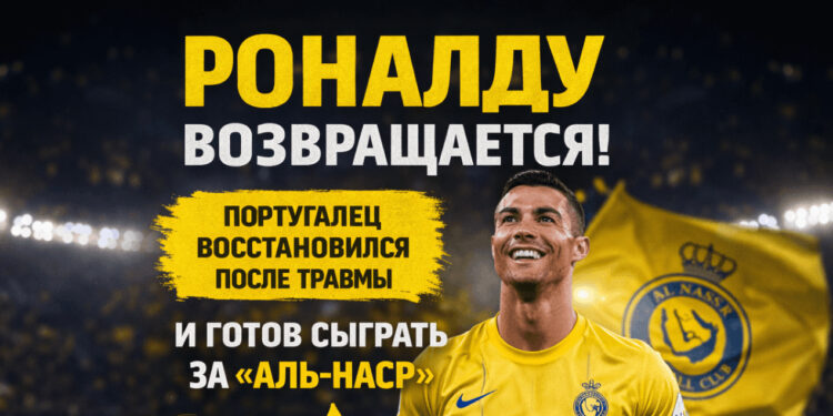 Роналду шикарно вернулся после травмы и помог «Аль-Насру» выиграть у «Аль-Наджмы» в 27-м туре