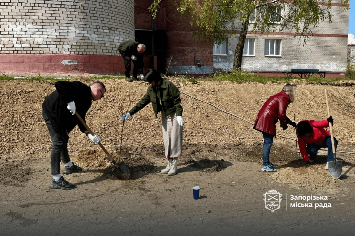 У Запоріжжі саджають сади Перемоги - фото