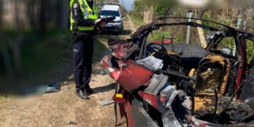 Ворожий дрон поцілив у авто – постраждав чоловік: на Миколаївщині поліцейські фіксують наслідки удару та збирають докази воєнного злочину » Миколаївський Оглядач