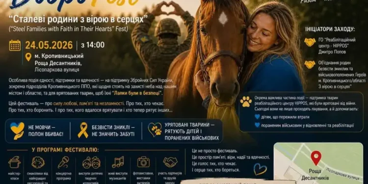 У Кропивницькому проведуть “ДоброFest”: збиратимуть кошти для ППО та реабілітаційного центру тварин