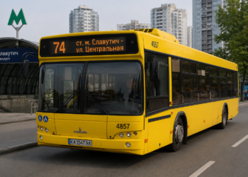 Автобус №74 у Києві: маршрут від метро Славутич до Центральної вулиці, розклад та зупинки