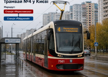 Трамвай 4 Київ